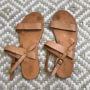 Lumiani leather sandals size 9